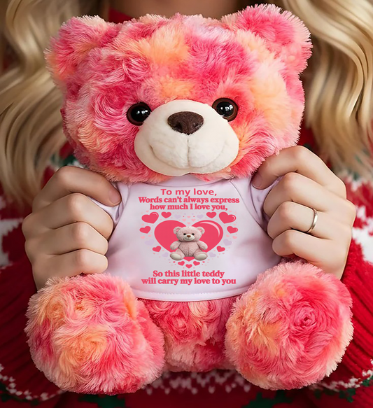 TO MY LOVE - TEDDY BEAR, PERFECT GIFT FOR YOUR SOULMATE - SNOW00