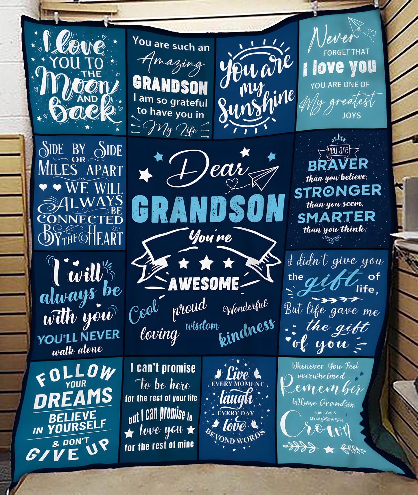 Special Gift For Your Grandson Blanket - From Grandma (SKU2607-228)