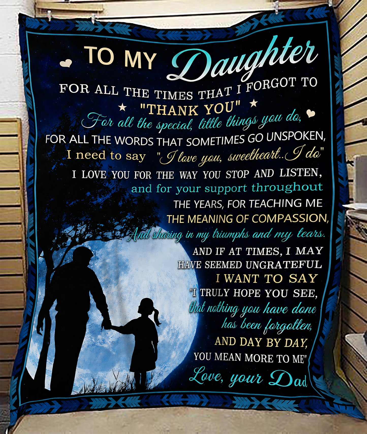 Special Gift For Your Daughter Blanket - From Dad (SKU2606-31)