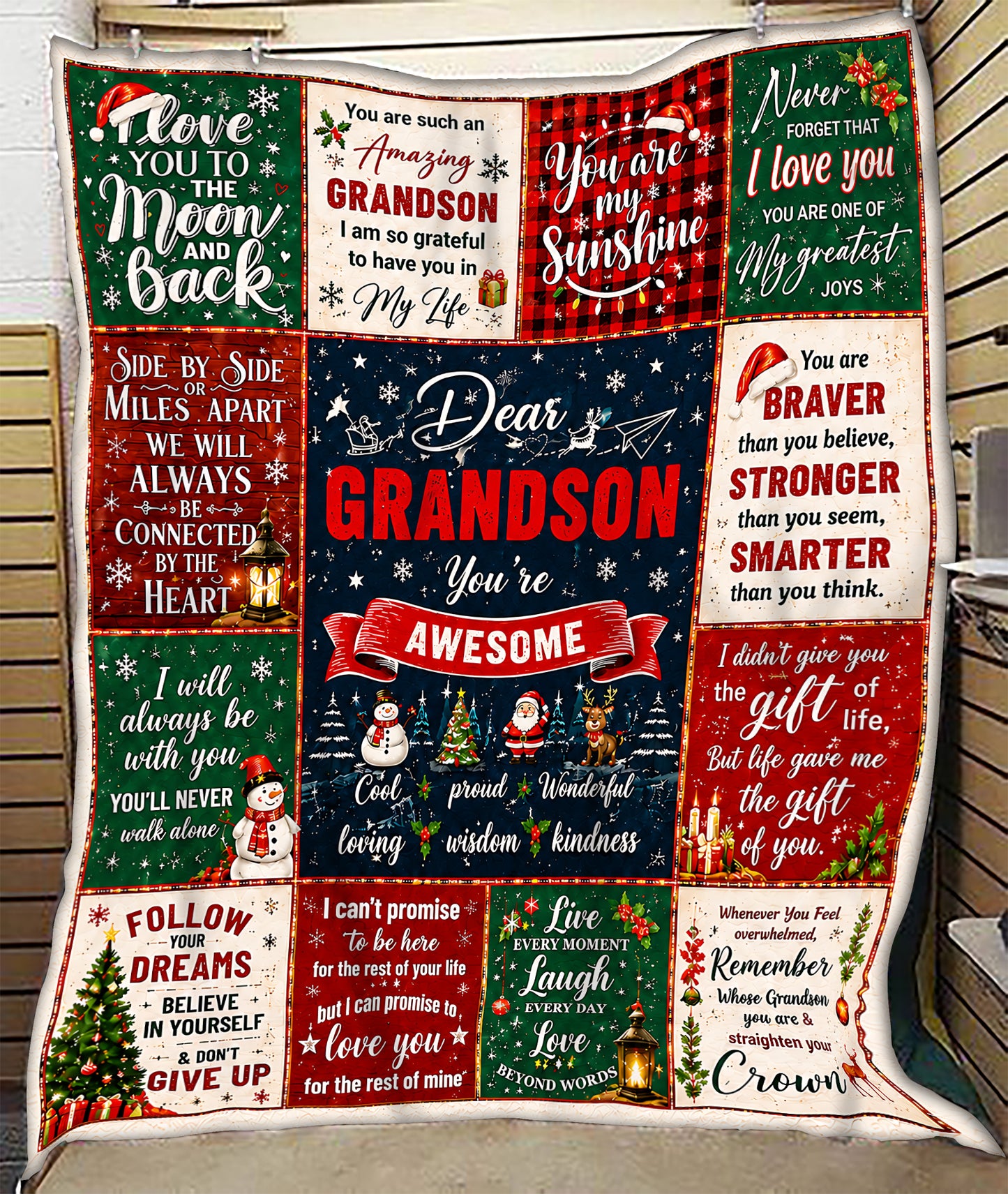 Special Gift For Your Grandson Blanket - From Grandma (SKU2607-231)