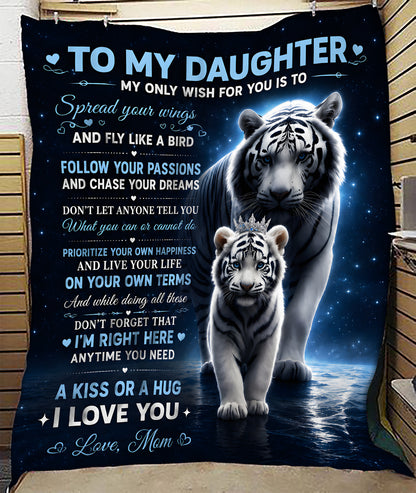 Special Gift For Your Daughter Blanket - From Mom (SKU2606-90)