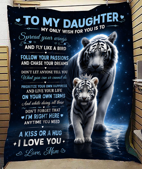 Special Gift For Your Daughter Blanket - From Mom (SKU2606-90)