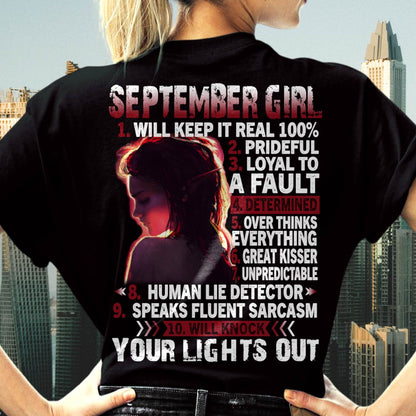 SEPTEMBER, SEPTEMBER GIRL WILL KNOCK YOUR LIGHTS OUT – SNOW FEMALE09 (SKU2602-52-09)