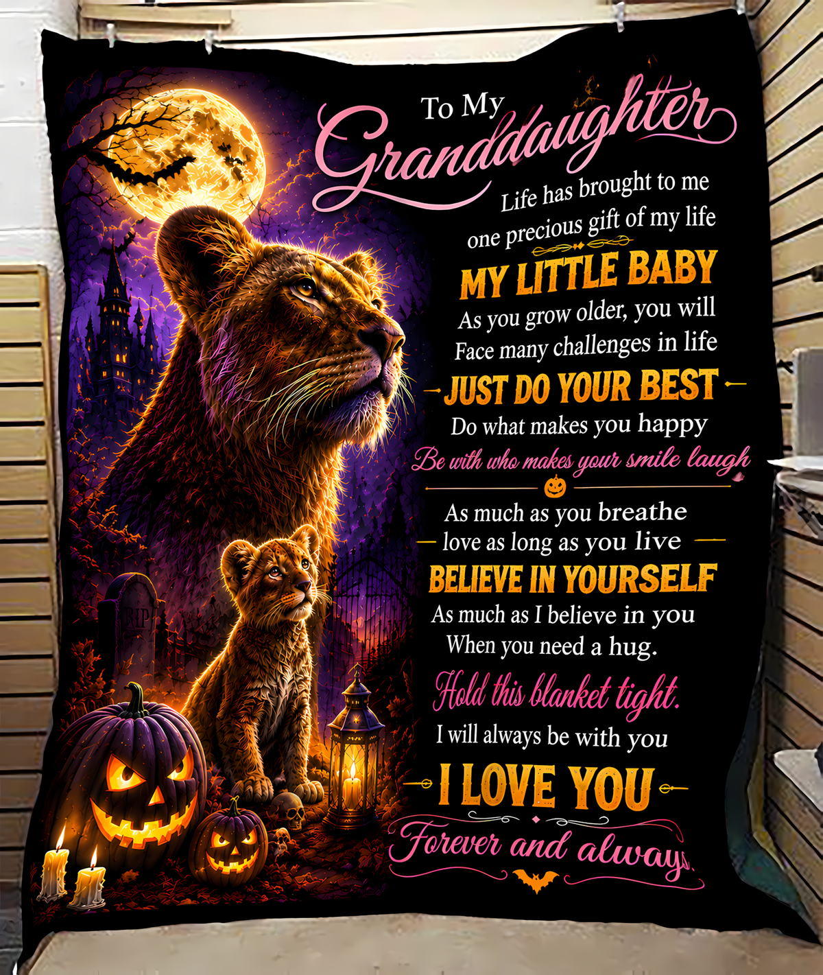 Special Gift For Your Granddaughter Blanket - From Grandma (SKU2608-476)
