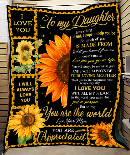 Special Gift For Your Daughter Blanket - From Mom (SKU2606-266)