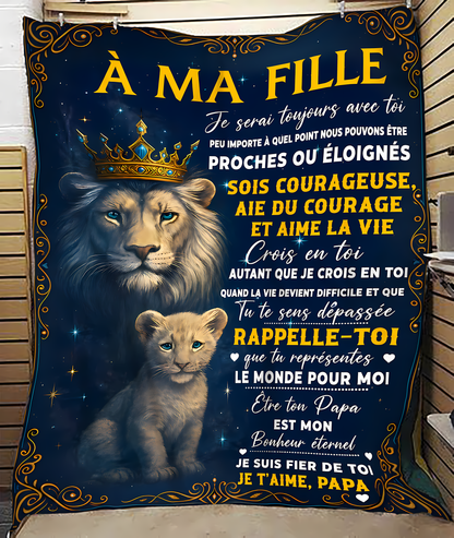 Couverture Cadeau Spécial Pour Votre Fille - De la part de Papa (SKU2606-189)