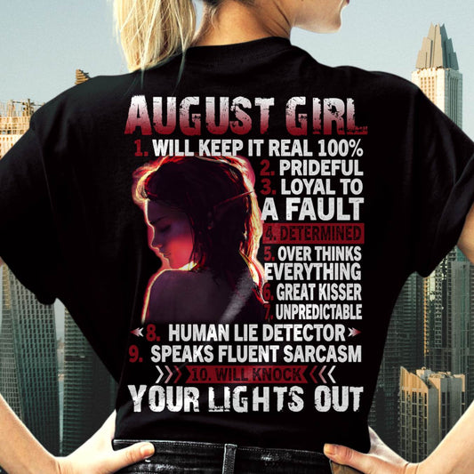 AUGUST, AUGUST GIRL WILL KNOCK YOUR LIGHTS OUT – SNOW FEMALE08 (SKU2602-52-08)