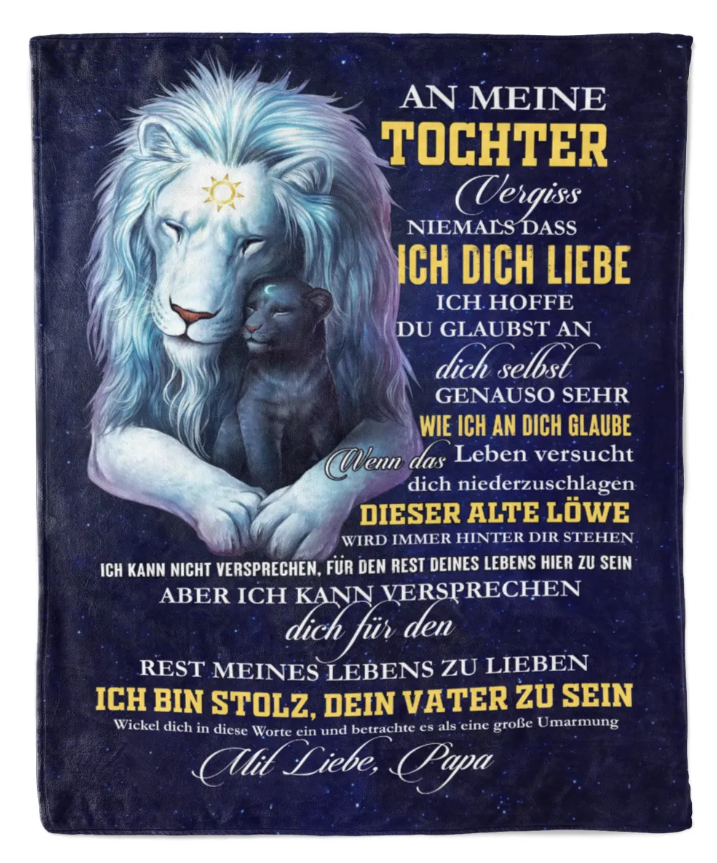Besonderes Geschenk für deinen Tochter – Decke von Papa
