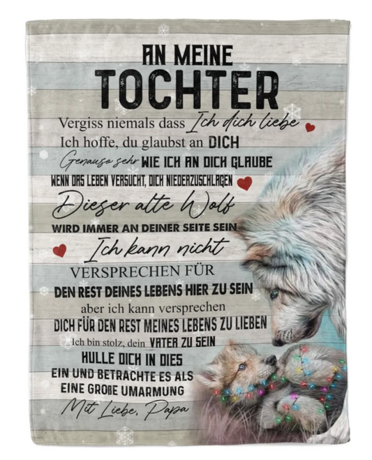 Besonderes Geschenk für deinen Tochter – Decke von Papa