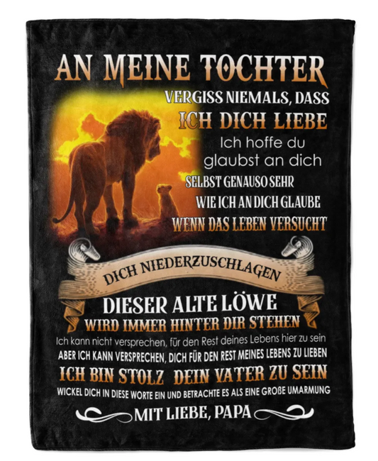Besonderes Geschenk für deinen Tochter – Decke von Papa