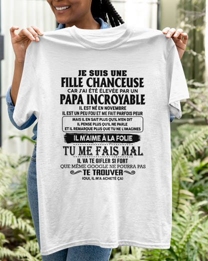 Cadeau d’anniversaire de papa pour sa fille  |   T-shirt - snow00 / fr00
