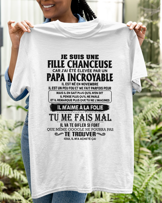 Cadeau d’anniversaire de papa pour sa fille  |   T-shirt - snow00 / fr00