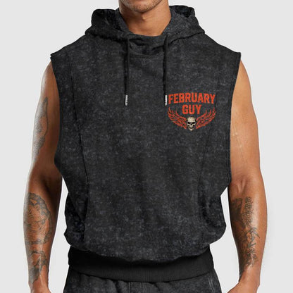 Fully Printed Hooded Vest A09-805 FEBRUARY, I'LL JUST SHOOT YOU AND BE DONE WITH IT - SNOW MALE02 (SKU2607-94-02)