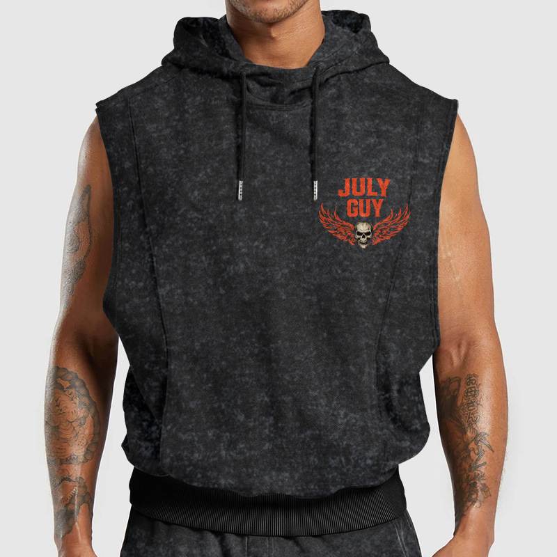 Fully Printed Hooded Vest A09-805 JULY, I'LL JUST SHOOT YOU AND BE DONE WITH IT - SNOW MALE07 (SKU2607-94-07)