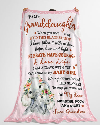 Special Gift For Your Granddaughter Blanket - From Grandma