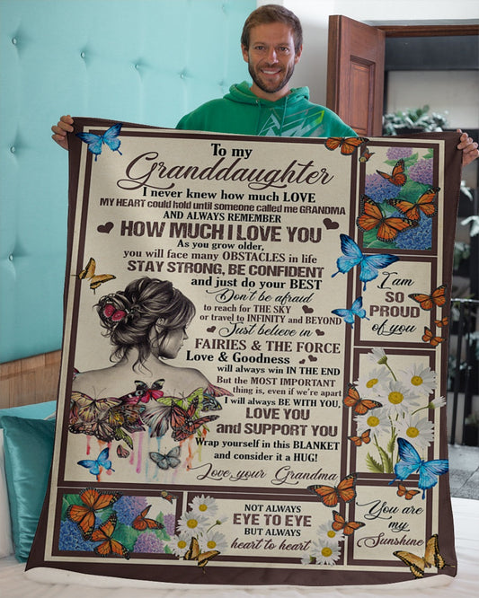 Special Gift For Your Granddaughter Blanket - From Grandma