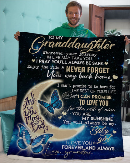 Special Gift For Your Granddaughter Blanket - From Grandma