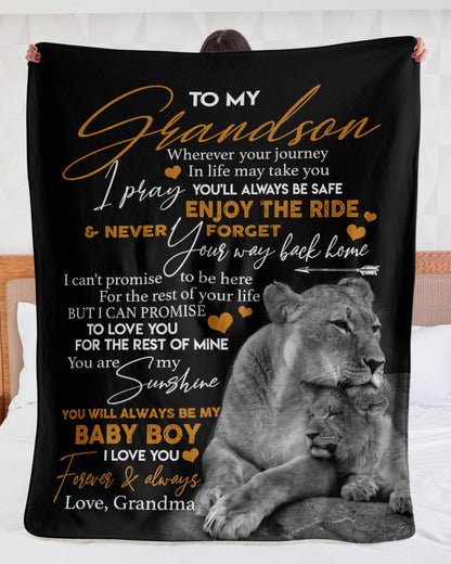 Special Gift For Your Grandson Blanket - From Grandma (SKUB07-185)
