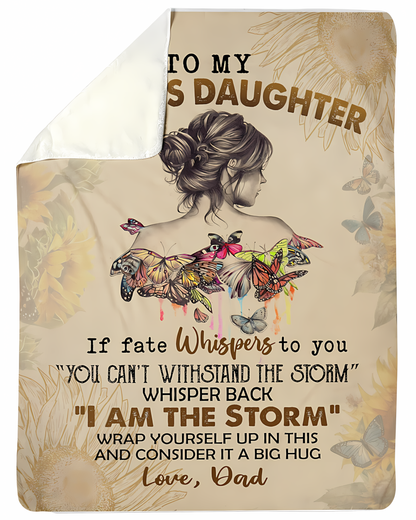 Special Gift For Your Daughter Blanket - From Dad