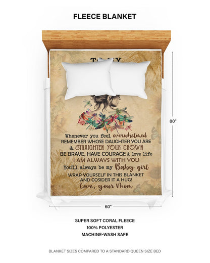 Special Gift For Your Daughter Blanket - From Mom