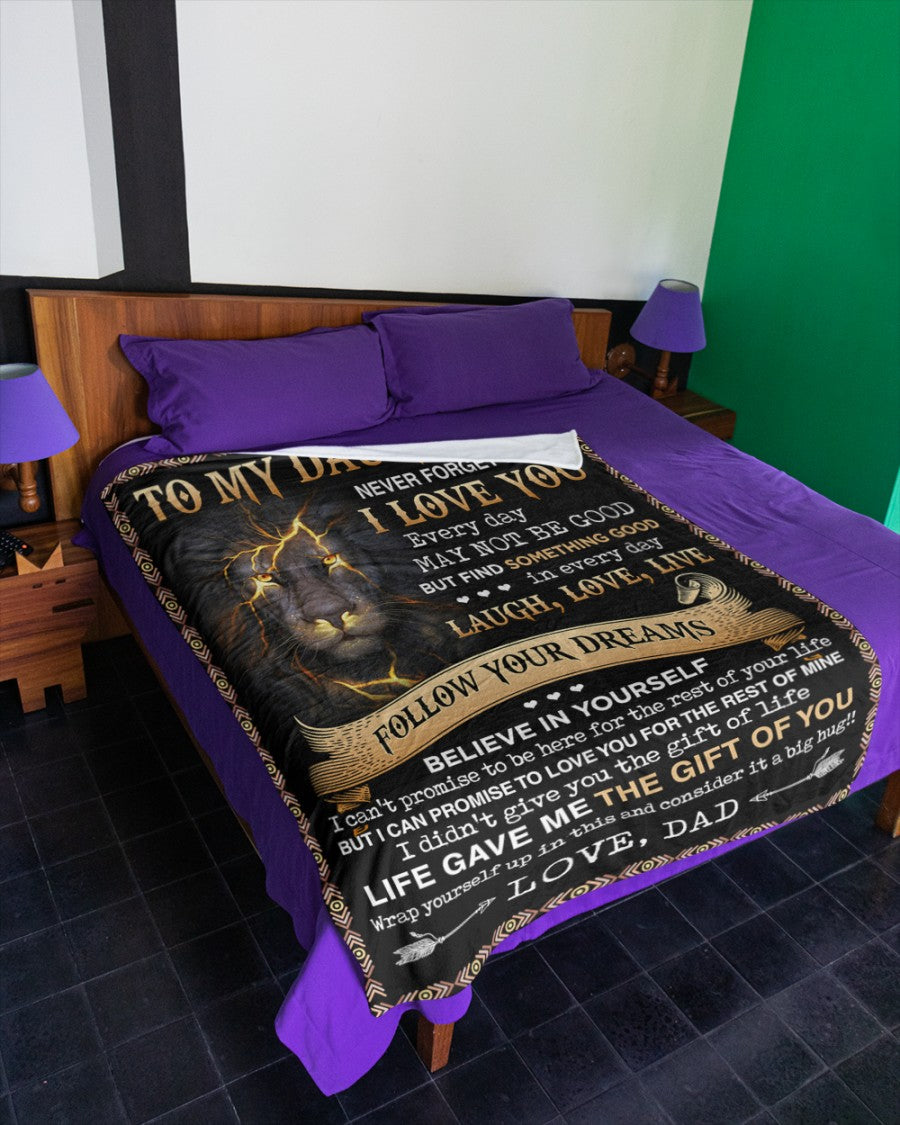 Special Gift For Your Daughter Blanket - From Dad (SKUB06-80)