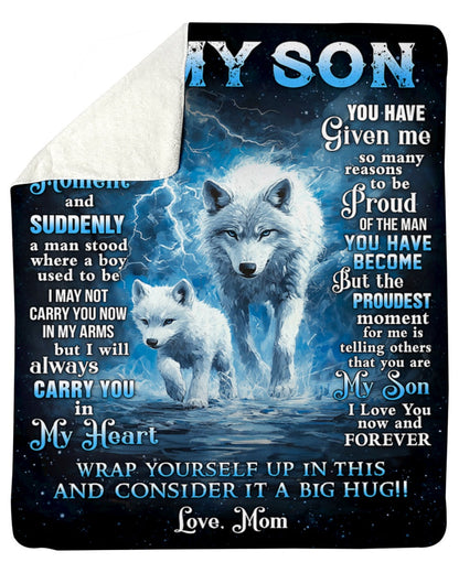 Special Gift For Your Son Blanket - From Mom