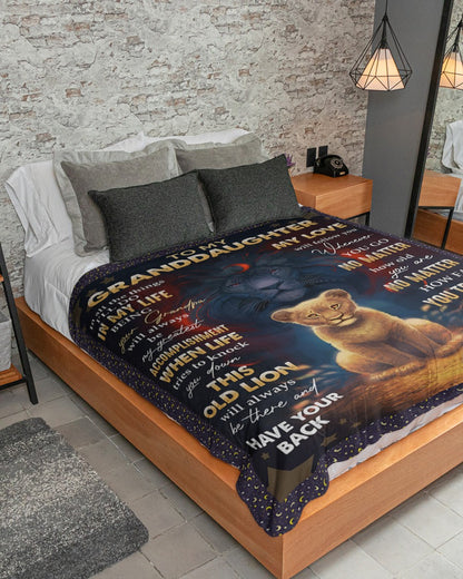 Special Gift For Your Granddaughter Blanket - From Grandpa (SKUB10-172)