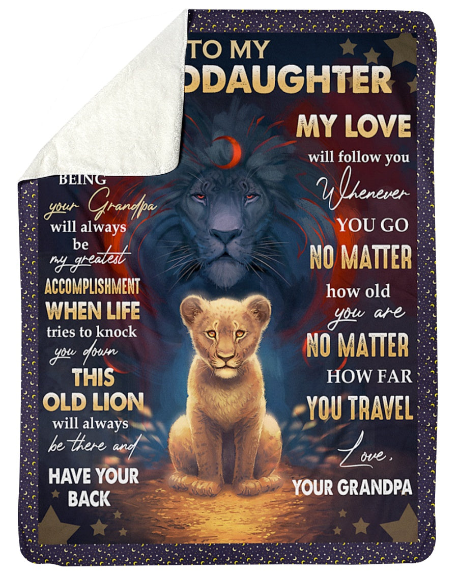 Special Gift For Your Granddaughter Blanket - From Grandpa (SKUB10-172)