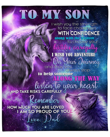 Special blanket for Son - From Dad blanket (SKUB07-19)