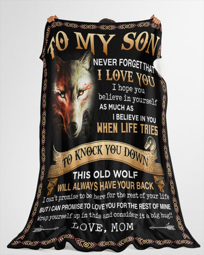 Special Gift For Your Son Blanket - From Mom (SKUB06-108)