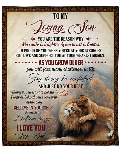 Special blanket for Son - From Dad blanket