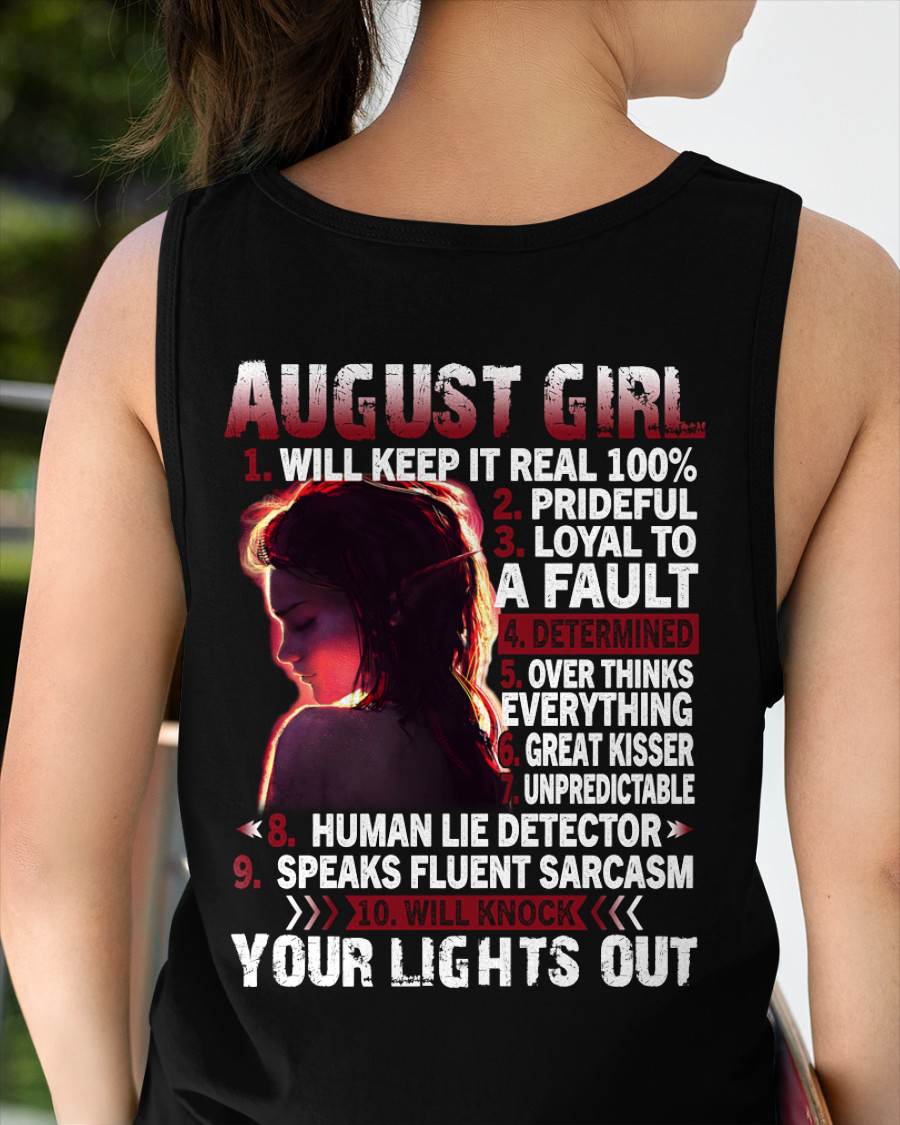 AUGUST, AUGUST GIRL WILL KNOCK YOUR LIGHTS OUT – SNOW FEMALE08 (SKU2602-52-08)