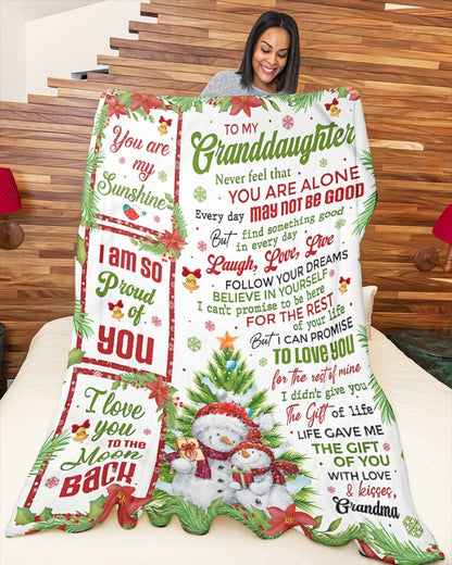 BLANKET FOR GRANDDAUGHTER FROM GRANDMA – XMAS GIFT (SKUB-CHRISTMAS)