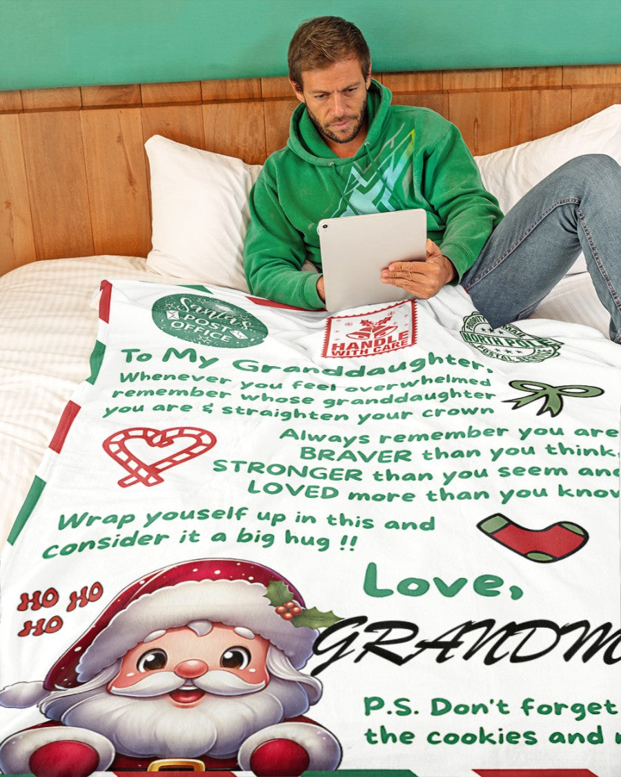 BLANKET FOR GRANDDAUGHTER – COMFORT & WARMTH GIFT Sherpa Fleece Blanket NTTD00 (SKUB-CHRISTMAS3)