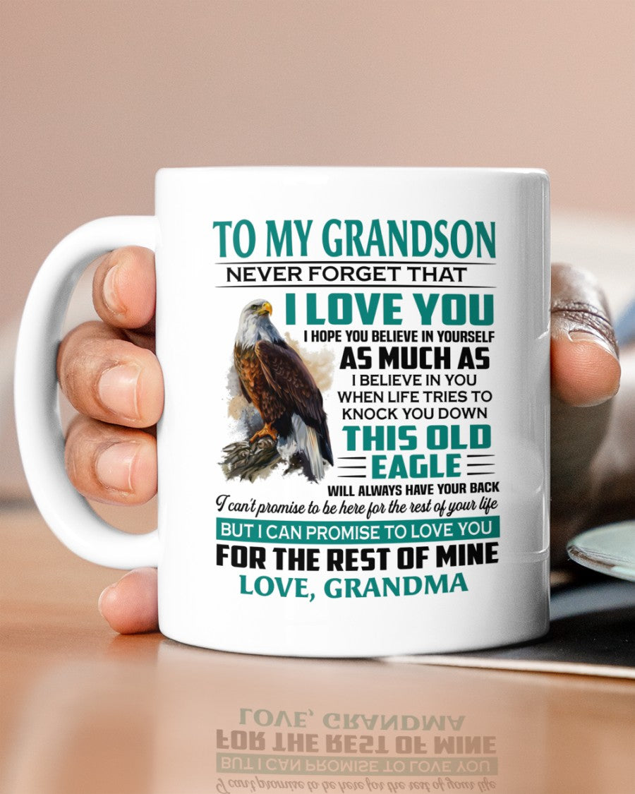 TO GRANDSON MUG 02 - GIFT FROM GRANDMA - snow00