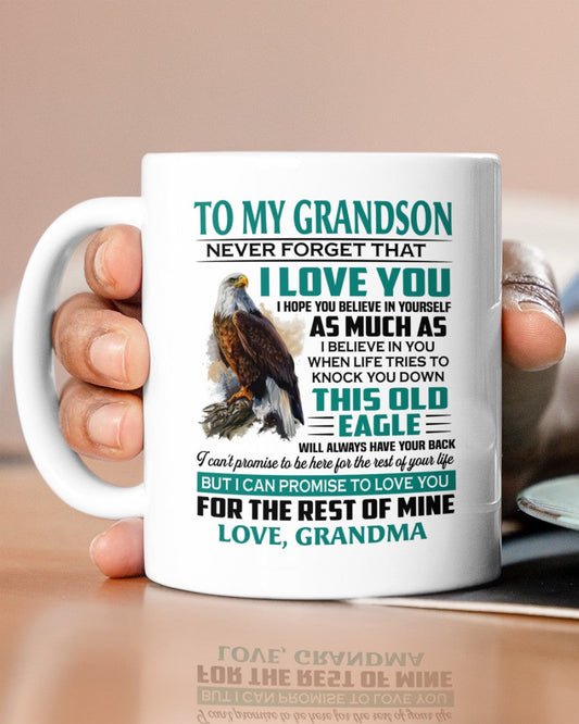 TO GRANDSON MUG 02 - GIFT FROM GRANDMA - snow00