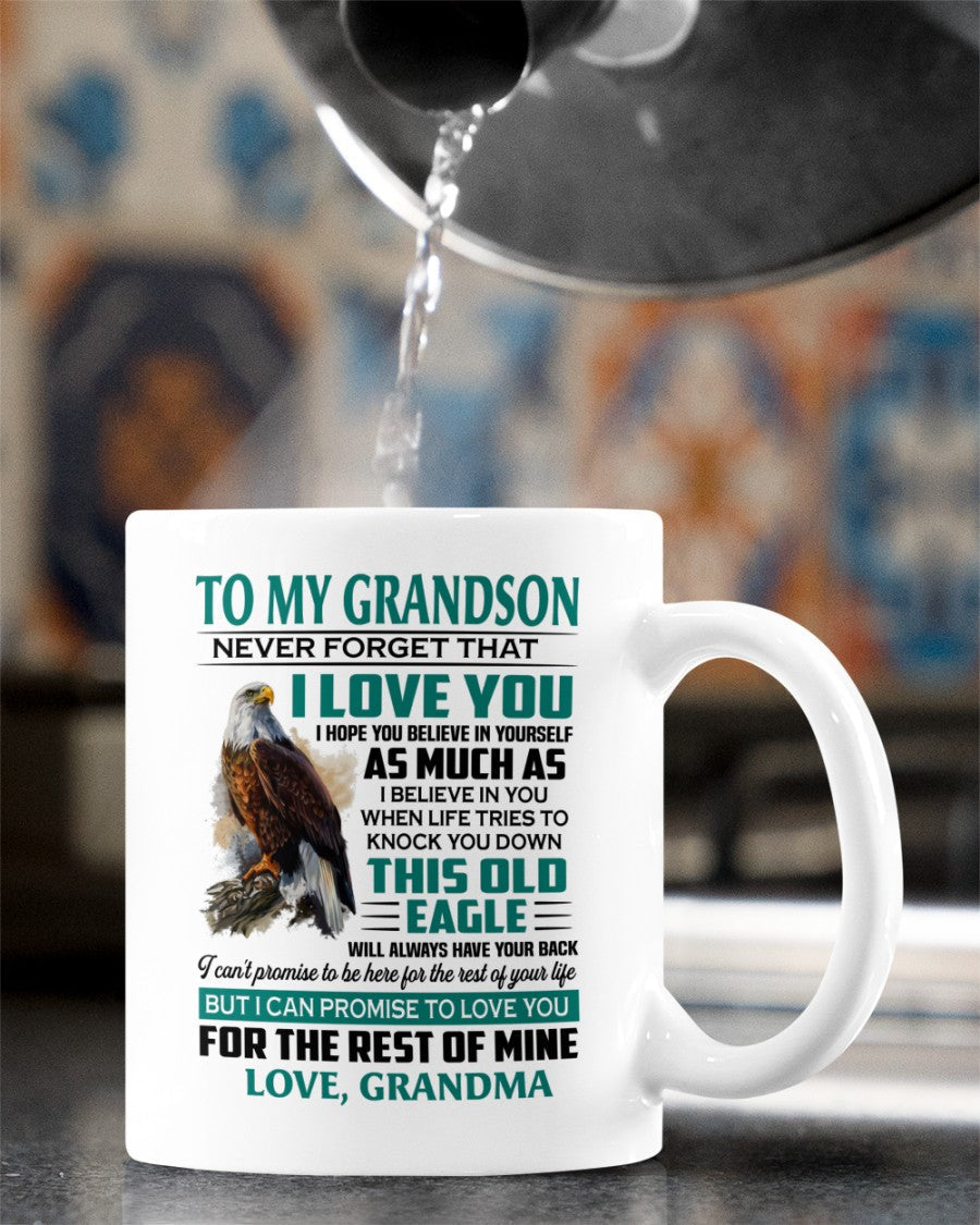 TO GRANDSON MUG 02 - GIFT FROM GRANDMA - snow00