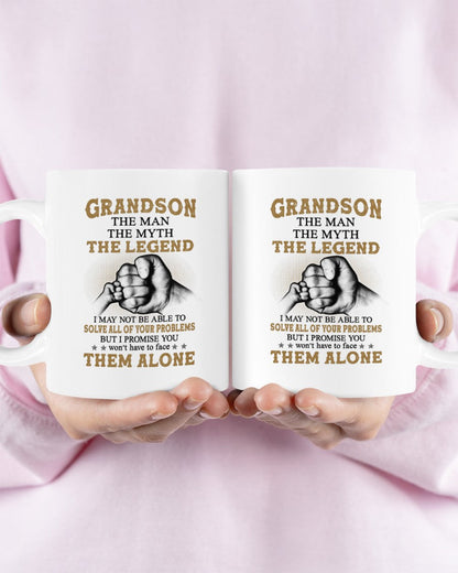 TO GRANDSON MUG 03 - GIFT FROM GRANDMA - snow00