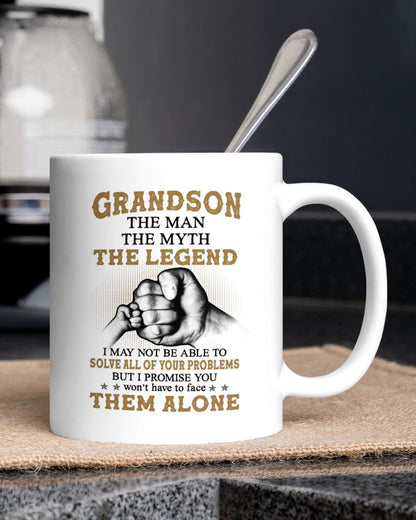 TO GRANDSON MUG 03 - GIFT FROM GRANDMA - snow00