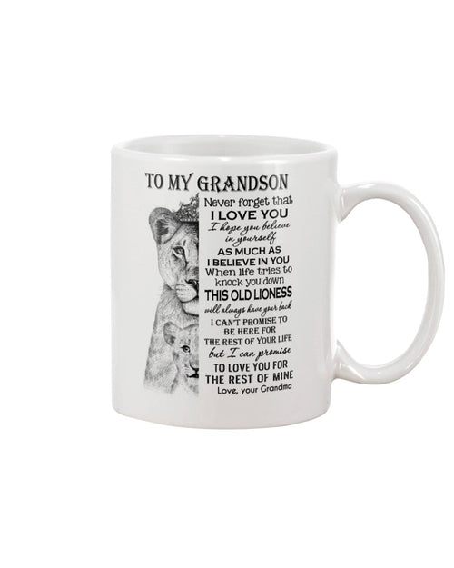 TO GRANDSON MUG 04 - GIFT FROM GRANDMA - snow00