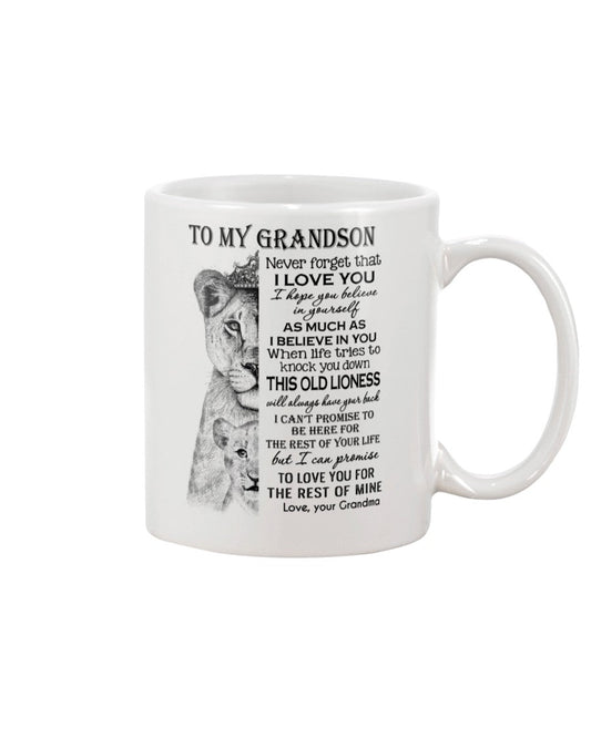TO GRANDSON MUG 04 - GIFT FROM GRANDMA - snow00
