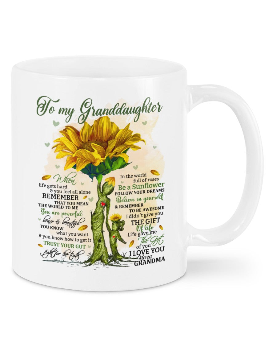 TO GRANDDAUGHTER MUG 02 - GIFT FROM GRANDMA - snow00