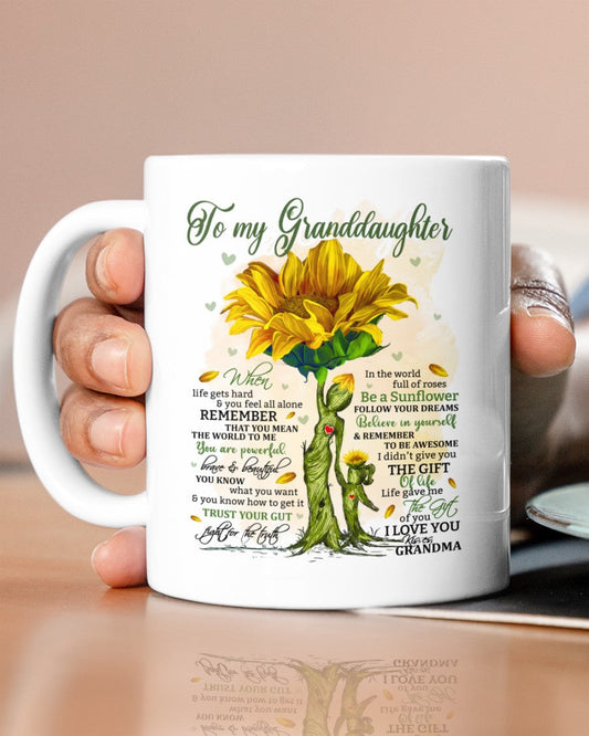 TO GRANDDAUGHTER MUG 02 - GIFT FROM GRANDMA - snow00