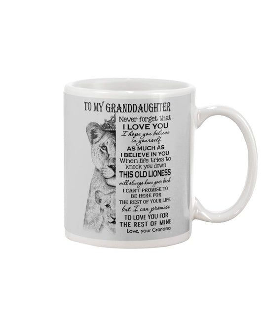 TO GRANDDAUGHTER MUG 04 - GIFT FROM GRANDMA - snow00