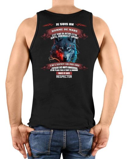 MARS - JE SAIS RESPECTER – T-SHIRT D’ANNIVERSAIRE POUR HOMME - frSNOW03 (SKU12-266-03)