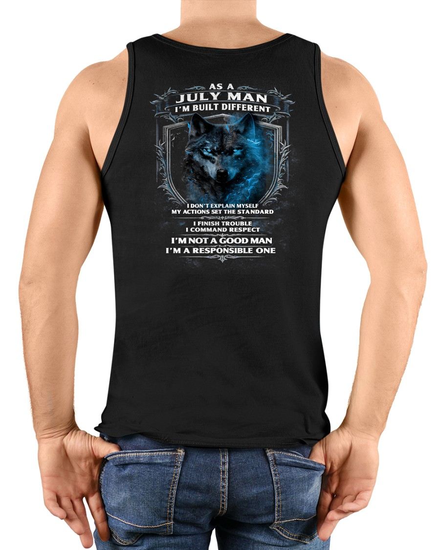 JULY - BUILT DIFFERENT - BIRTHDAY T-SHIRT FOR MEN - SNOW07 (SKU12-301-07)