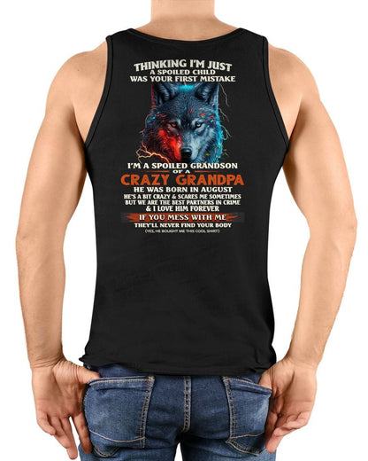 AUGUST - SPOILED GRANDSON - GIFT FROM GRANDPA - SNOW08 (SKU26T-01-43-08)