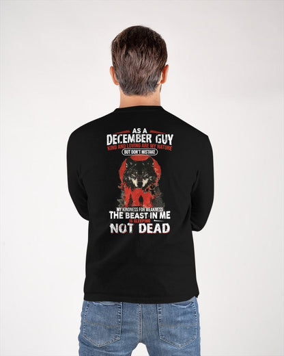 DECEMBER - KIND AND LOVING ARE MY NATURE - BIRTHDAY T-SHIRT FOR MEN - SNOW12 (SKU26T-01-17-12)