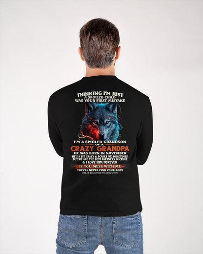 NOVEMBER - SPOILED GRANDSON - GIFT FROM GRANDPA - SNOW11 (SKU26T-01-43-11)