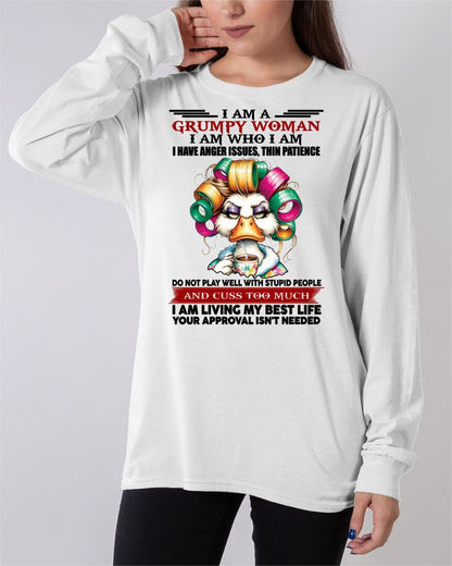 GRUMPY WOMAN - BIRTHDAY SHIRT FOR WOMEN - SNOW00 (SKU26T-01-22-00)